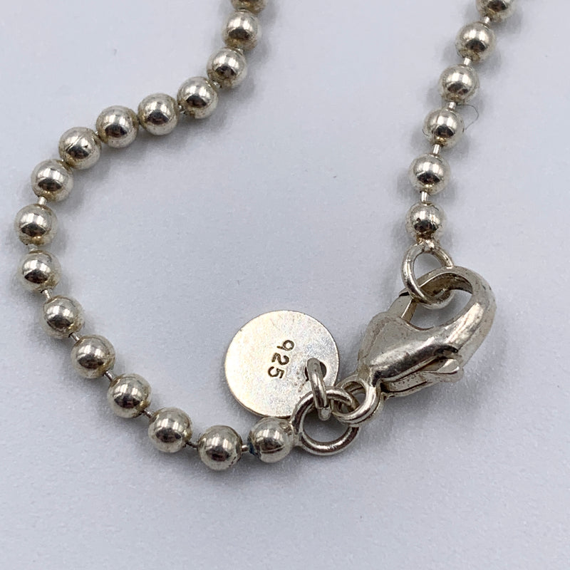 Sold-Tiffany 
Co 925 Silver Return to Tiffany Necklace