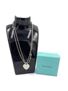 Sold-Tiffany 
Co 925 Silver Return to Tiffany Necklace