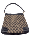 Sold-GUCCI GG Black Monogram Logo Shoulder Bag