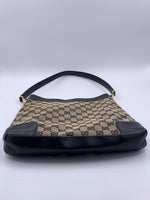 Sold-GUCCI GG Black Monogram Logo Shoulder Bag