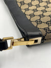 Sold-GUCCI GG Black Monogram Logo Shoulder Bag