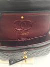 Sold-CHANEL Classic Lambskin Double Chain Double Small Flap Bag black/gold