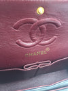 Sold-CHANEL Classic Lambskin Double Chain Double Small Flap Bag black/gold