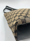 Sold-GUCCI GG Black Monogram Logo Bucket Shoulder Bag