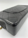 Sold-CHANEL Classic Lambskin Double Chain Double Medium Flap Bag black/gold