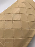 CHANEL Lambskin Medium Diana Single Chain Single Flap Bag Beige/gold