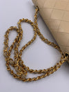 CHANEL Lambskin Medium Diana Single Chain Single Flap Bag Beige/gold