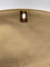 CHANEL Lambskin Medium Diana Single Chain Single Flap Bag Beige/gold