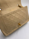 CHANEL Lambskin Medium Diana Single Chain Single Flap Bag Beige/gold