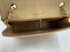 CHANEL Lambskin Medium Diana Single Chain Single Flap Bag Beige/gold