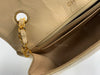 CHANEL Lambskin Medium Diana Single Chain Single Flap Bag Beige/gold