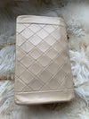 CHANEL Lambskin Medium Diana Single Chain Single Flap Bag Beige/gold