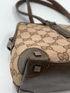 Sold-GUCCI Brown Monogram Shoulder Bag