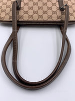 Sold-GUCCI Brown Monogram Shoulder Bag