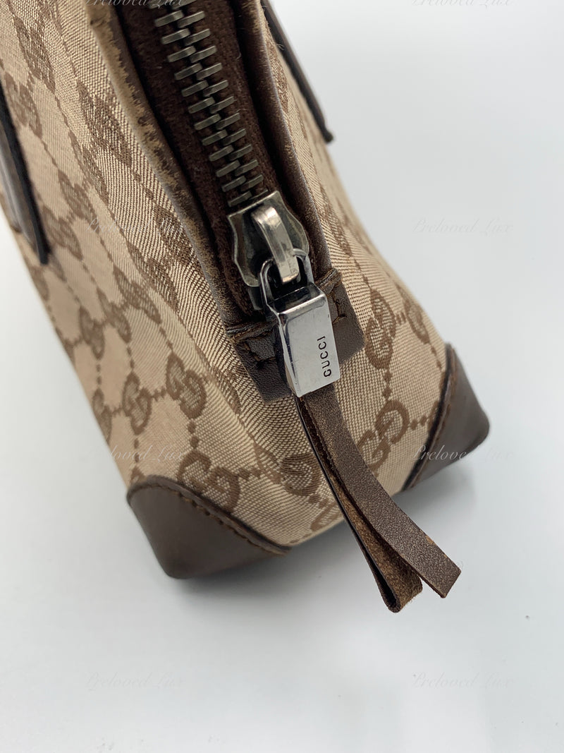 Sold-GUCCI Brown Monogram Shoulder Bag