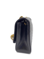 Sold-CHANEL Lambskin Medium Diana Single Chain Single Flap Bag Black/gold