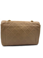 Sold-CHANEL Lambskin Medium Diana Single Chain Single Flap Bag Beige/gold