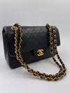 CHANEL Lambskin Small Classic Double Flap Bag Black/ Gold Hardware