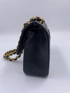 CHANEL Lambskin Small Classic Double Flap Bag Black/ Gold Hardware