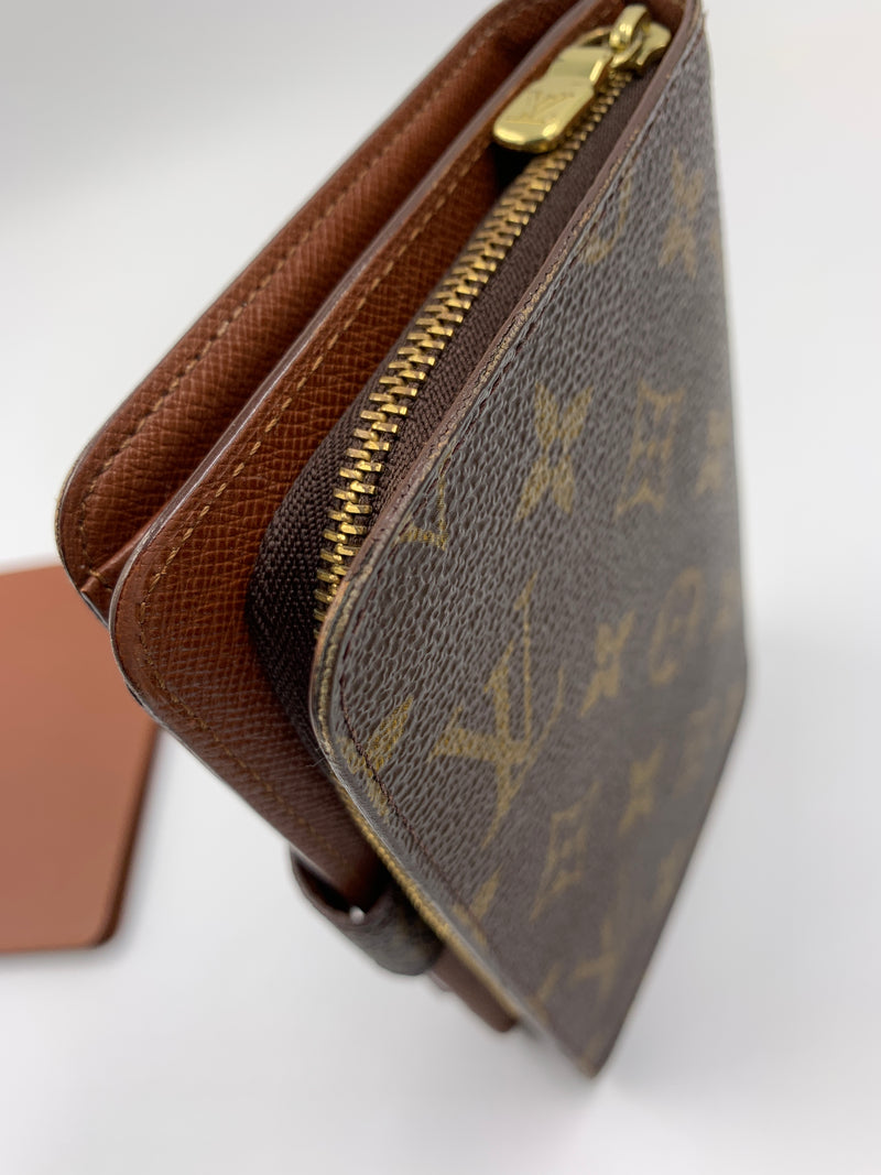 Sold-LOUIS VUITTON Monogram Porto Papier Wallet + Card holder