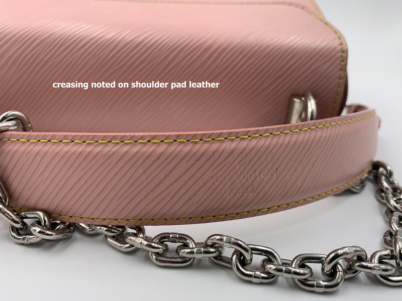 LOUIS VUITTON Epi Twist MM Pink Shoulder Bag Crossbody Bag