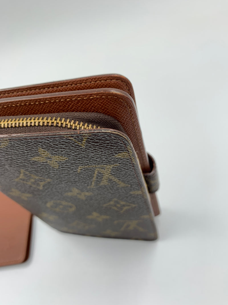 Sold-LOUIS VUITTON Monogram Porto Papier Wallet + Card holder