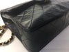 Sold-CHANEL Classic Lambskin Double Chain Double Flap Bag Medium black/gold