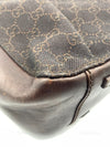 GUCCI GG Monogram Dark Brown Shoulder Bag with Small Pouch