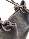 GUCCI GG Monogram Dark Brown Shoulder Bag with Small Pouch