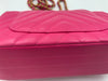 CHANEL Lambskin Chevron Mini Rectangular Pink with gold hardware