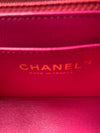 CHANEL Lambskin Chevron Mini Rectangular Pink with gold hardware