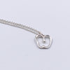 Tiffany 
Co 925 Silver Apple Pendant with Necklace