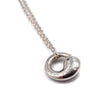 Sold-Tiffany 
Co 925 Silver Elsa Peretti Eternal Circle Pendant with Necklace