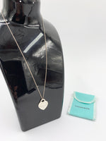 Sold-Tiffany 
Co 925 Silver Return to Tiffany Heart Tag with Necklace