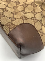 Sold-GUCCI Brown Monogram Tote Bag