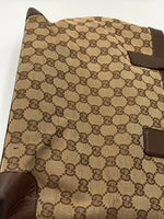 Sold-GUCCI Brown Monogram Tote Bag