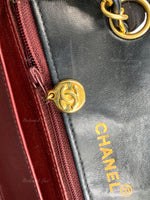 CHANEL Black Lambskin Small Diana Flap Bag Gold Hardware