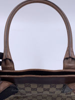 Sold-GUCCI Brown Monogram Tote Bag