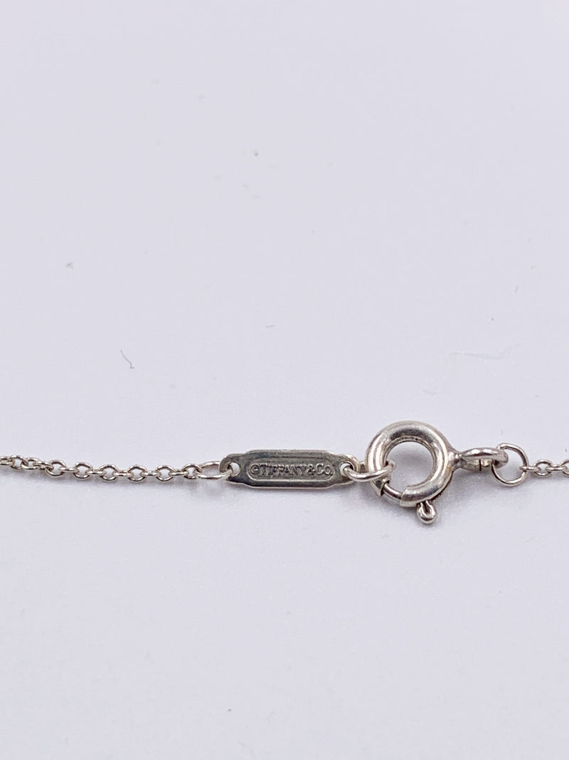 Sold-Tiffany 
Co 925 Silver Return to Tiffany Mini Double Heart with Necklace