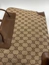 Sold-GUCCI Brown Canvas Monogram Tote Bag