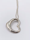 Sold-Tiffany 
Co 925 Silver Large (22mm) Open Heart Necklace