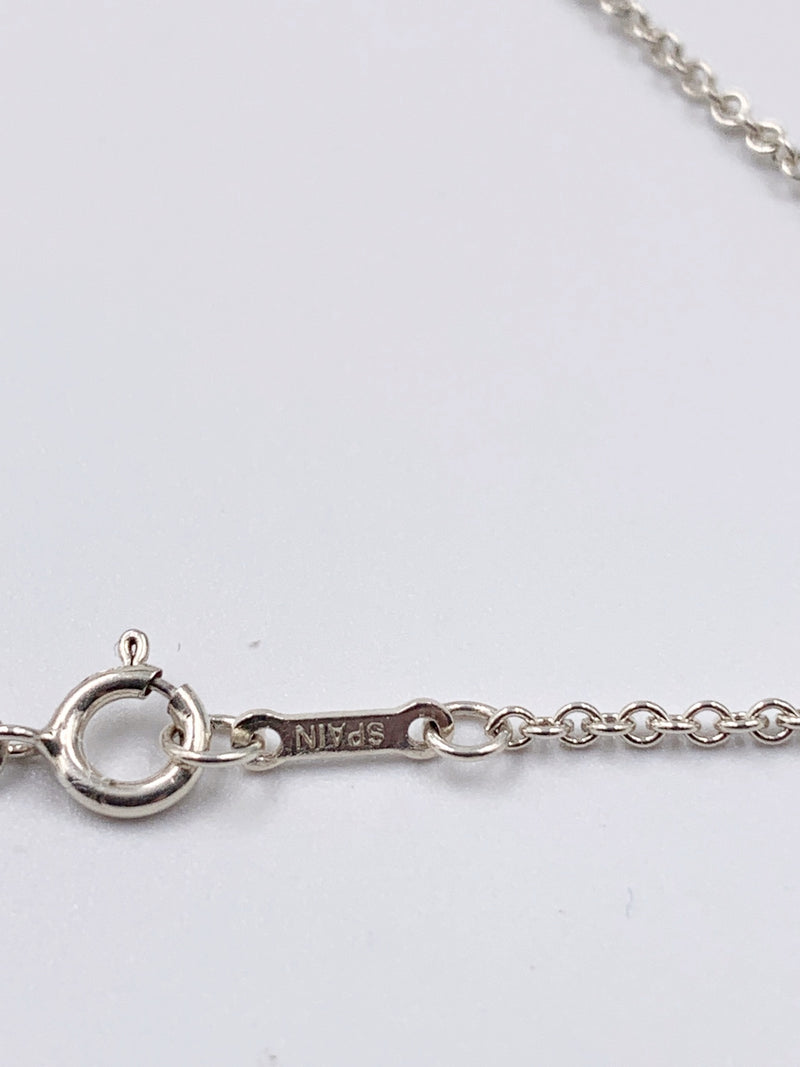 Sold-Tiffany 
Co 925 Silver Large (22mm) Open Heart Necklace