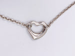 Sold-Tiffany 
Co 925 Silver Elsa Peretti Open Heart Bracelet