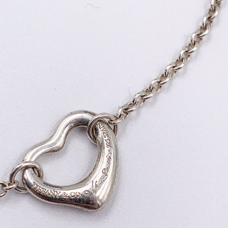 Sold-Tiffany 
Co 925 Silver Elsa Peretti Open Heart Bracelet