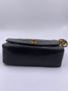 Sold-CHANEL Lambskin Small Diana Single Chain Single Flap Bag Black/gold