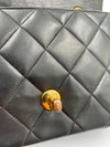 Sold-CHANEL Lambskin Small Diana Single Chain Single Flap Bag Black/gold