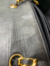 Sold-CHANEL Lambskin Small Diana Single Chain Single Flap Bag Black/gold