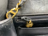 Sold-CHANEL Lambskin Small Diana Single Chain Single Flap Bag Black/gold