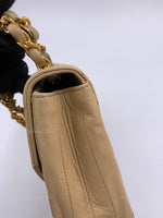 CHANEL Lambskin Vintage Small Flap Bag Beige / Gold Hardware