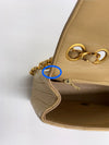 CHANEL Lambskin Vintage Small Flap Bag Beige / Gold Hardware